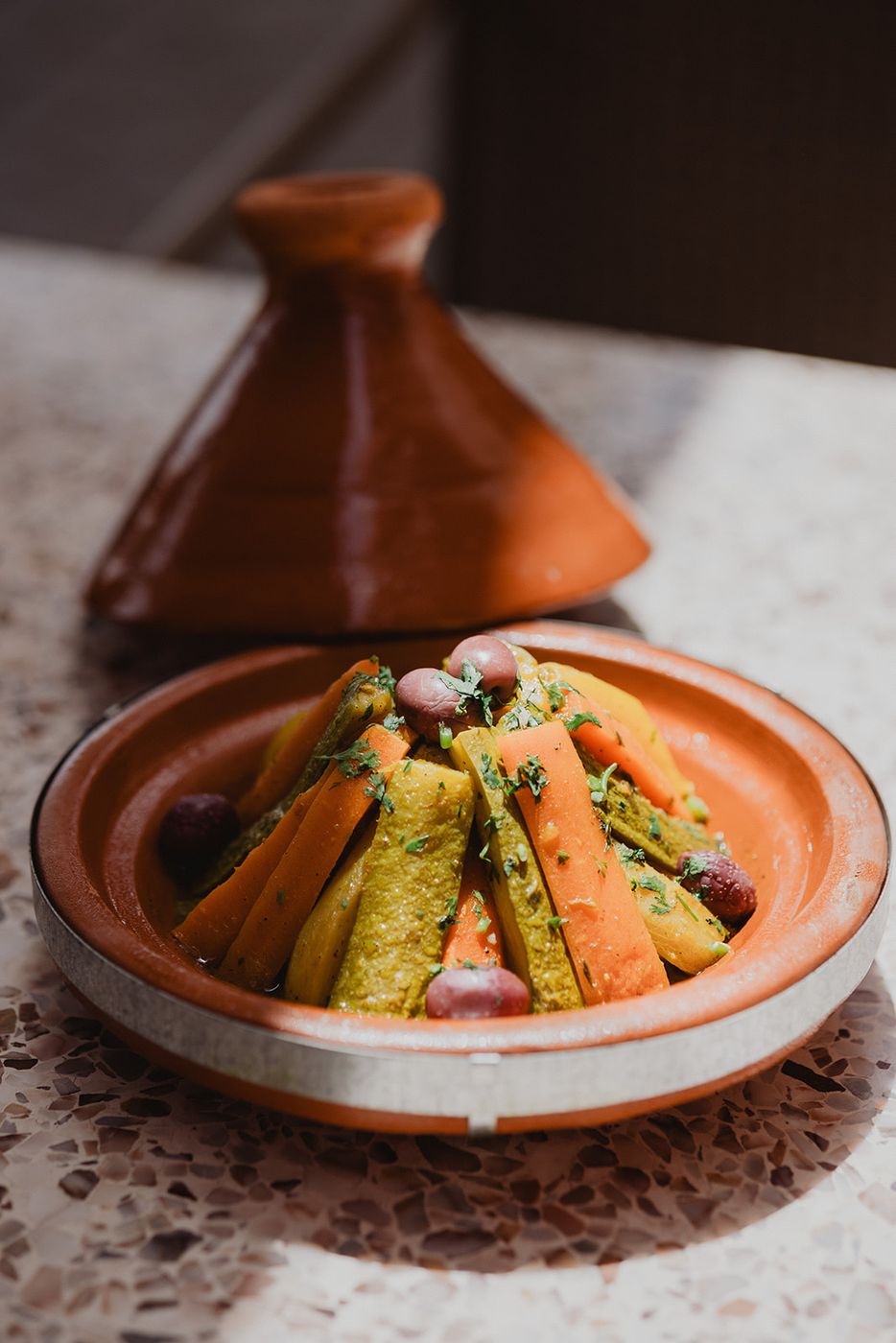 Seasonal vegetable tagine