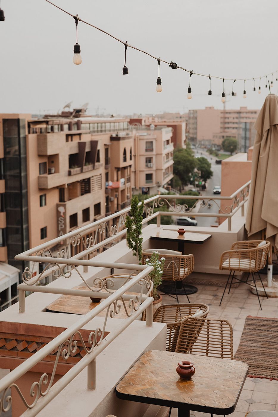 View over the rooftops from the terrace